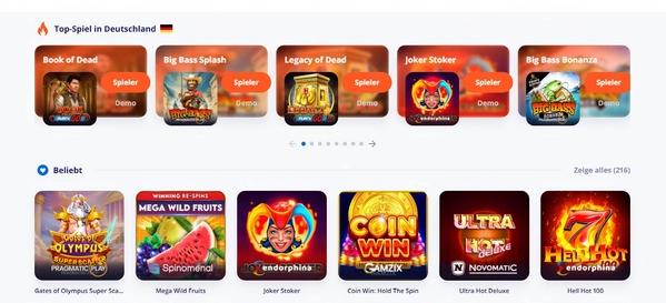 Vulkan Vegas Slots Desktop