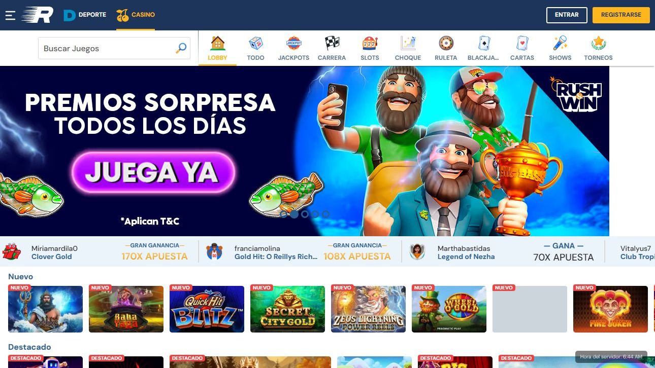 Rushbet desktop screenshot 1