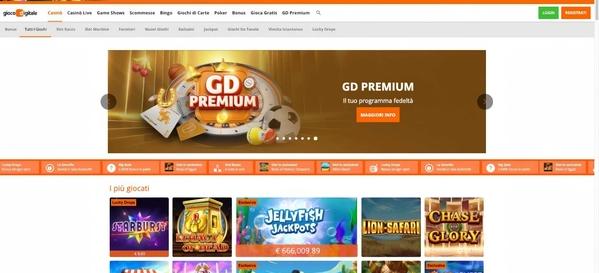 Giocodigitale desktop screenshot 1