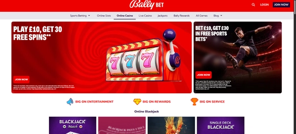 bally bet home desktop