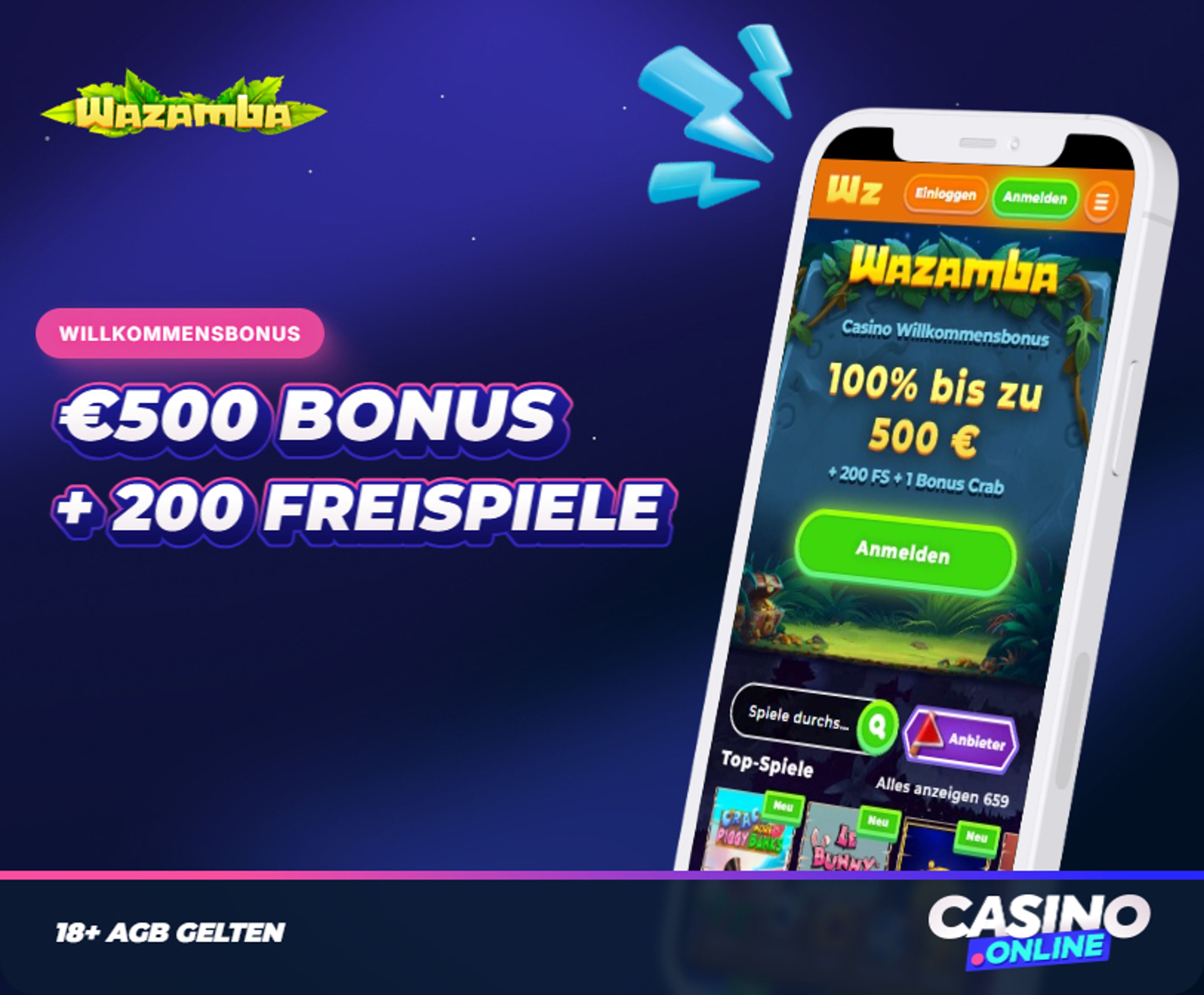 Wazamba Willkommensbonus