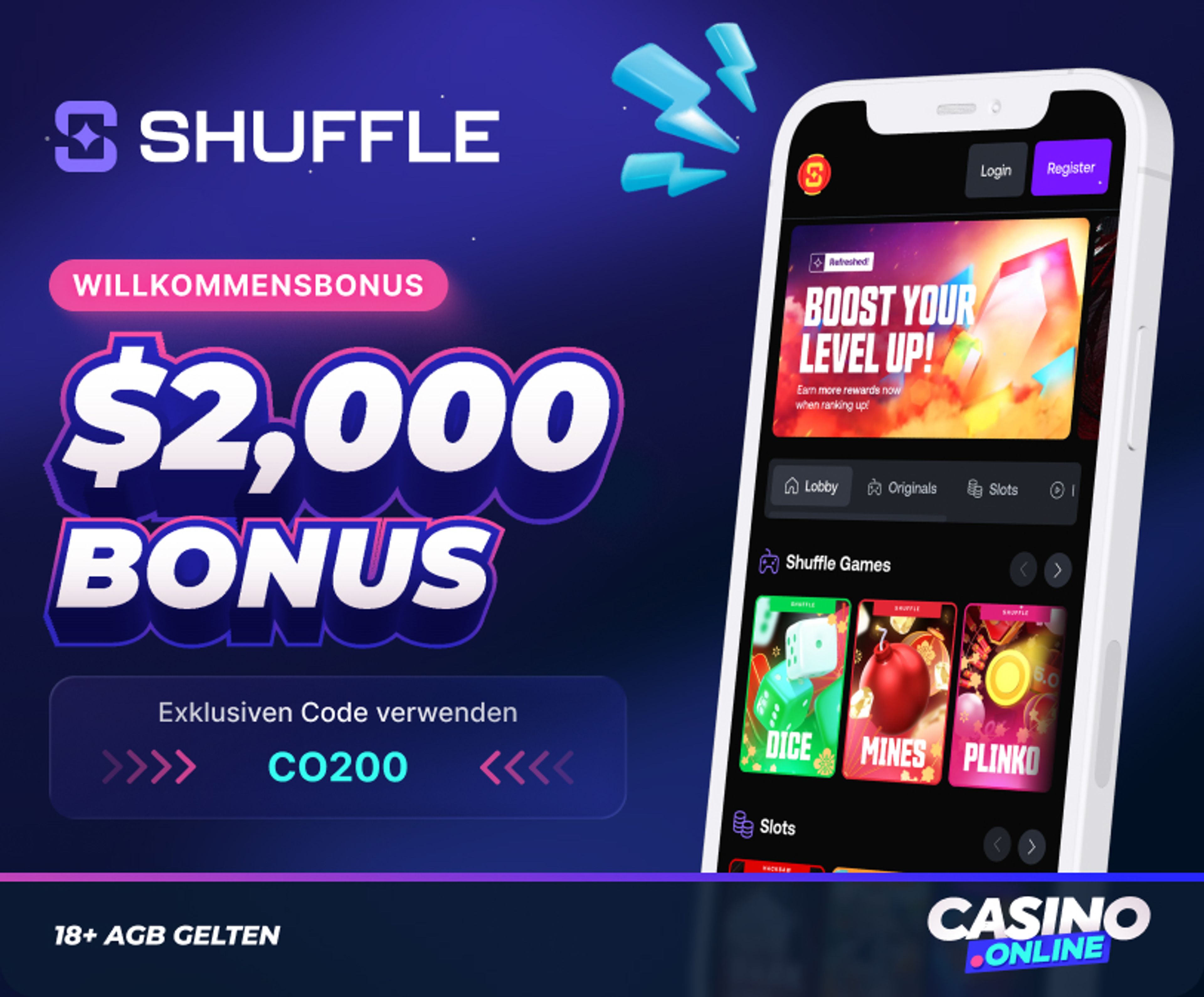 Shuffle Casino Willkommensbonus