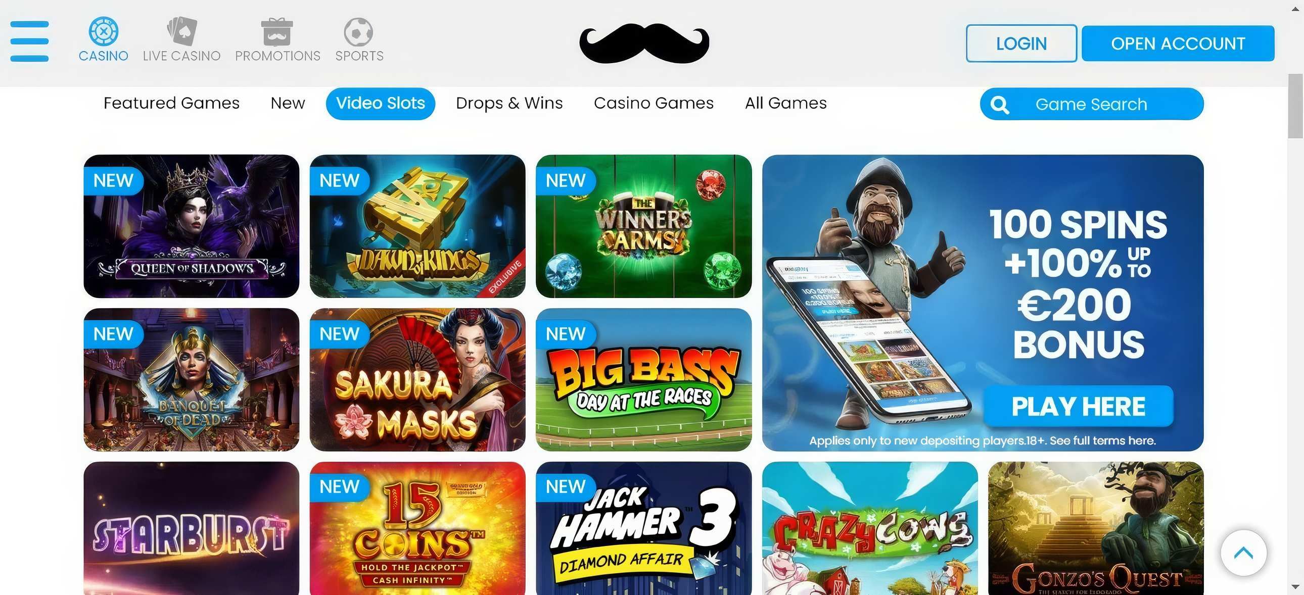 Mr.Play Casino desktop screenshot 2