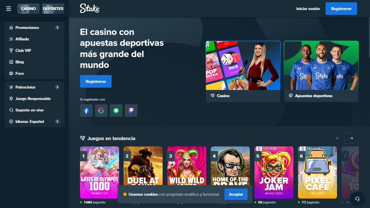 Stake.com desktop screenshot 1