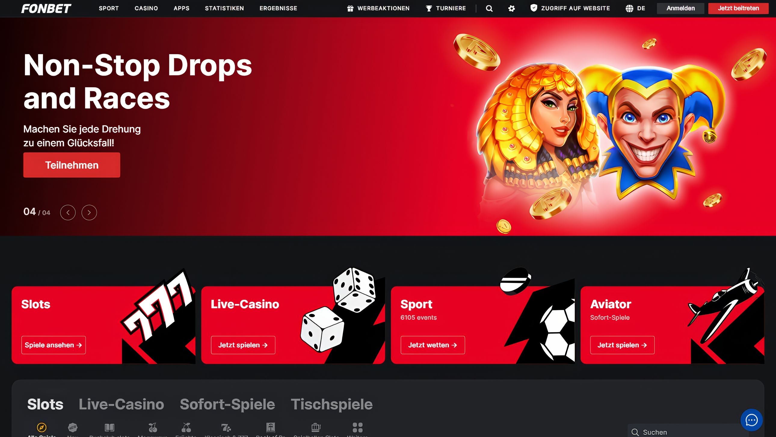 Fonbet desktop screenshot 1