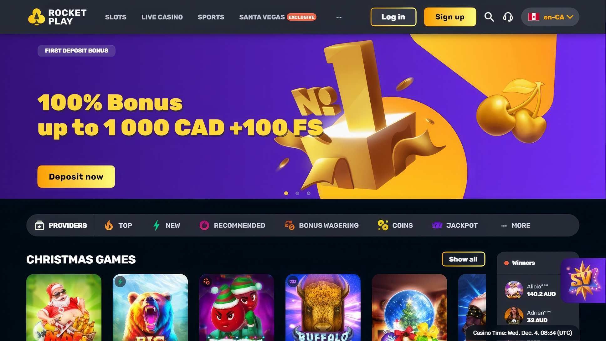 Rocketplay desktop screenshot 1