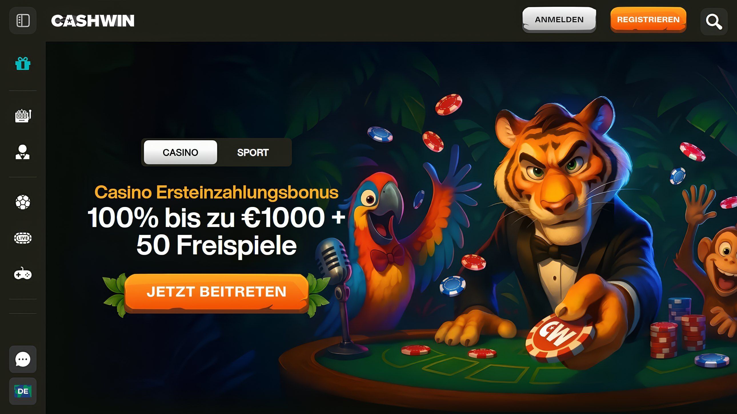 Cashwin desktop screenshot 1