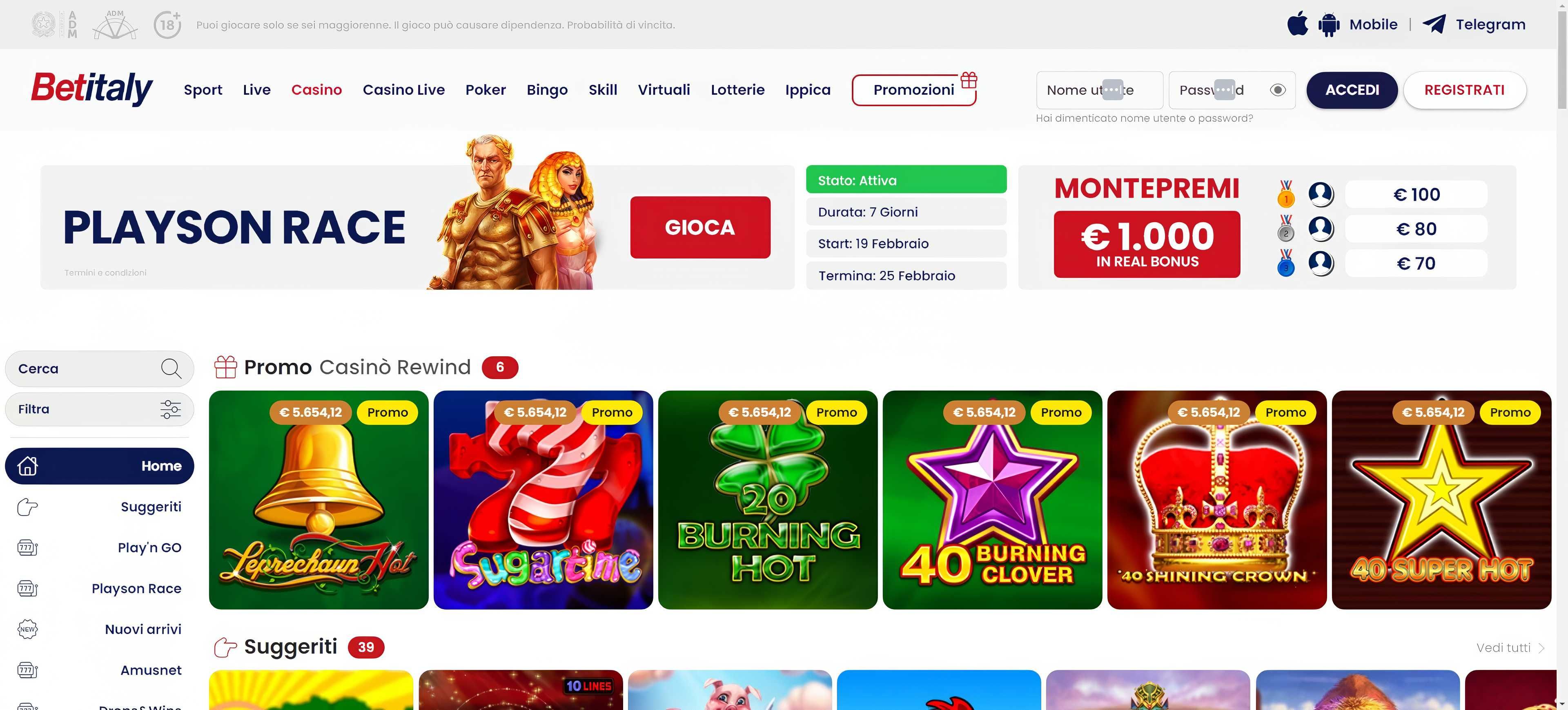 Betitaly desktop screenshot 1