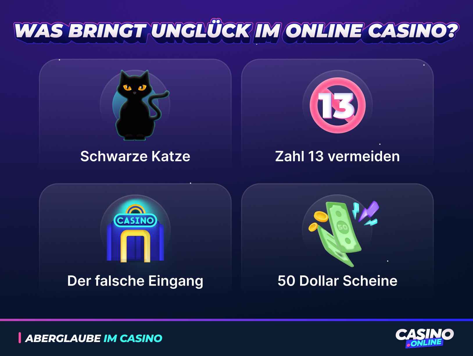 Unglücksbringer im Casino