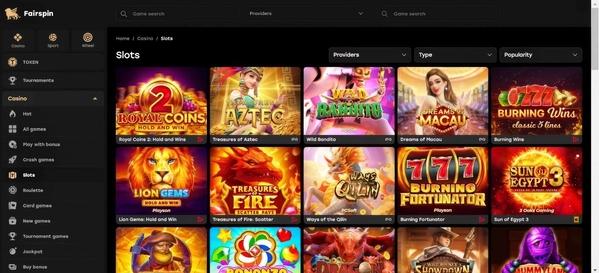 Fairspin Casino Slots