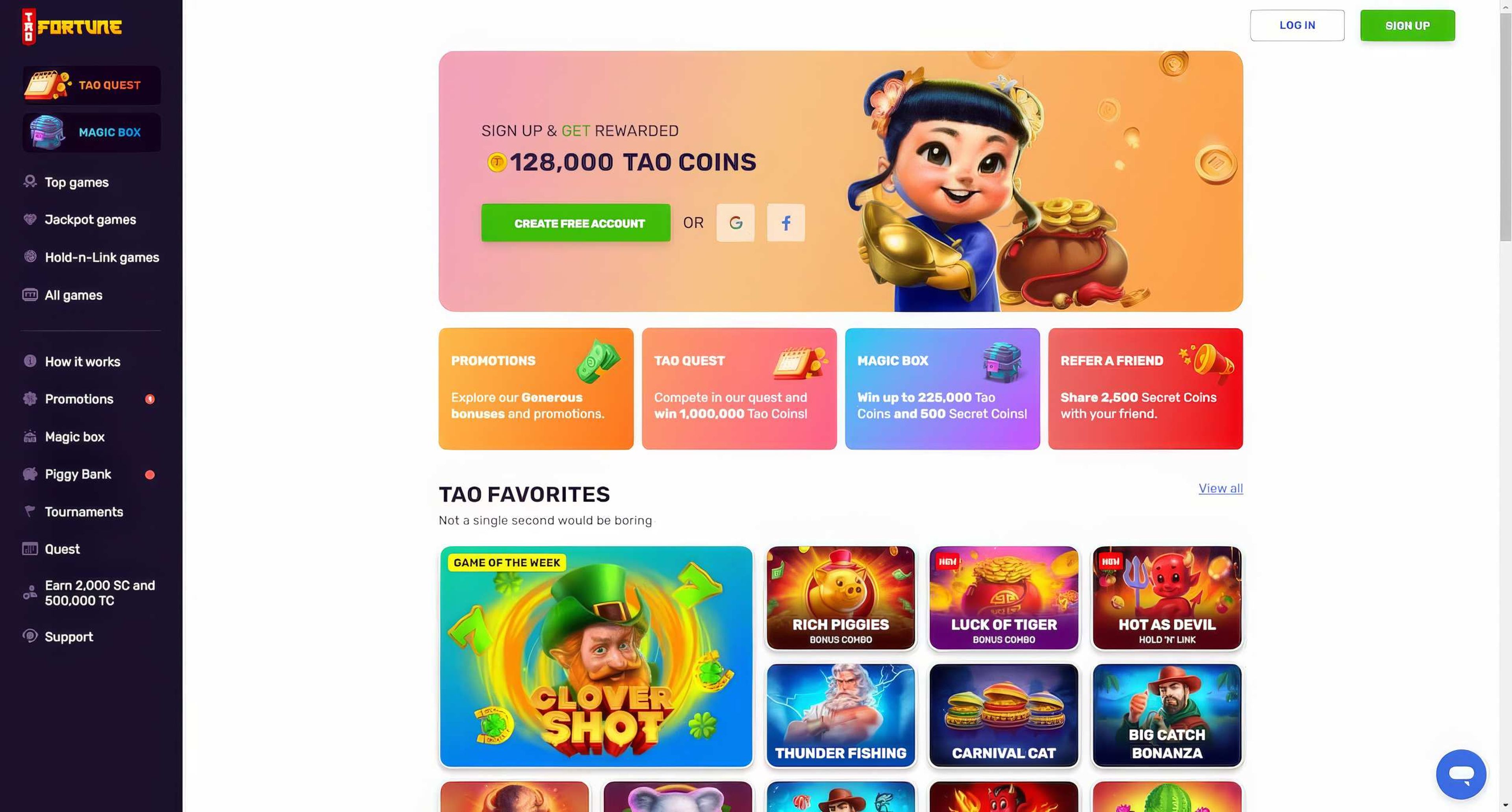 TaoFortune desktop screenshot 1