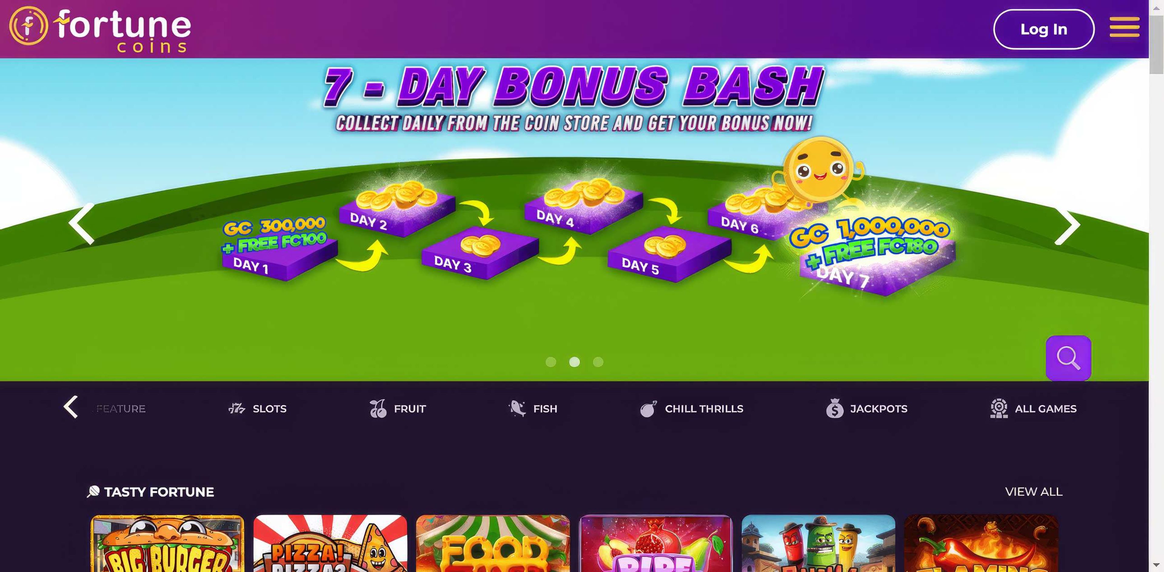 Fortunecoins desktop screenshot 2