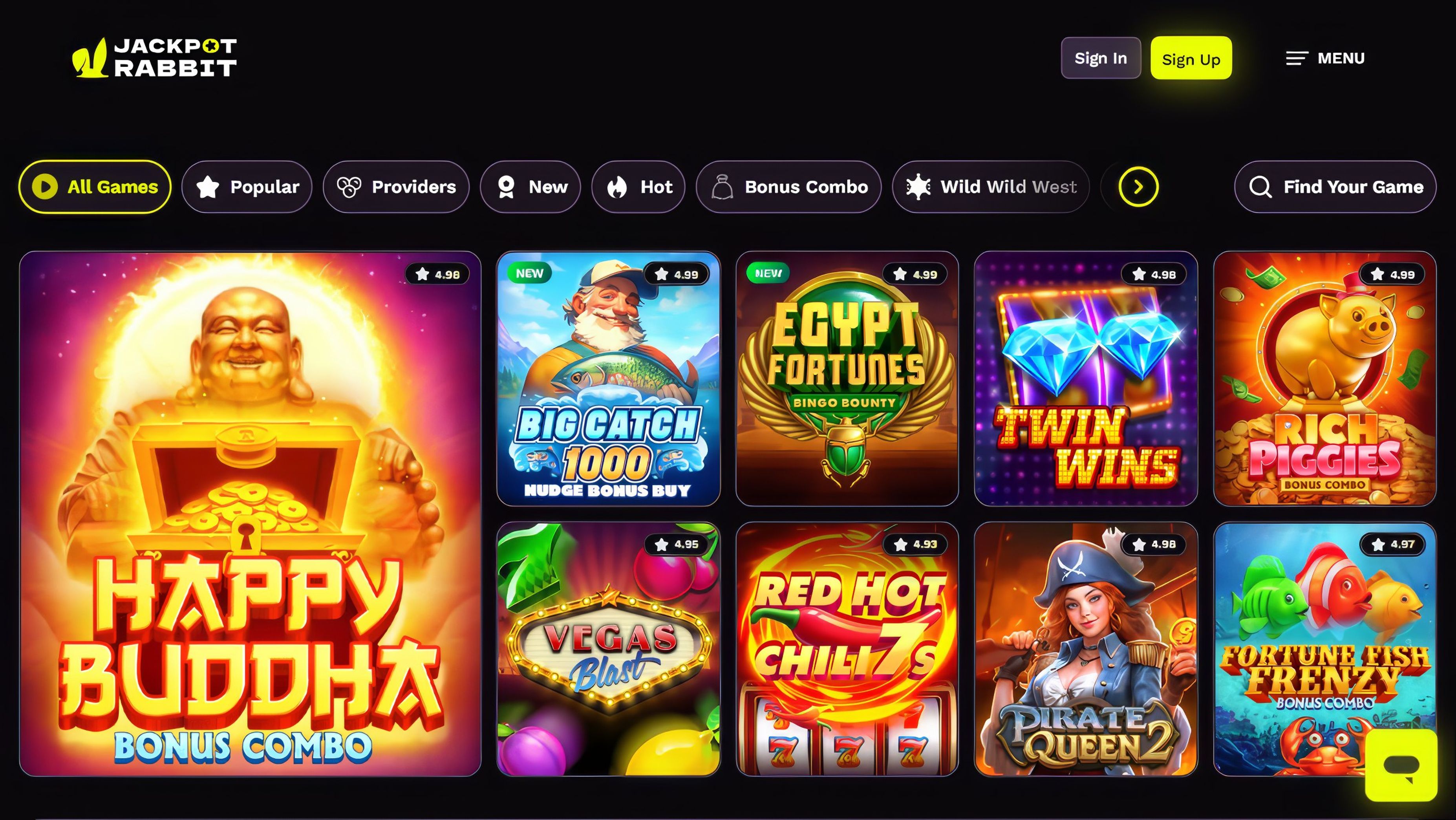 Jackpot Rabbit desktop screenshot 2