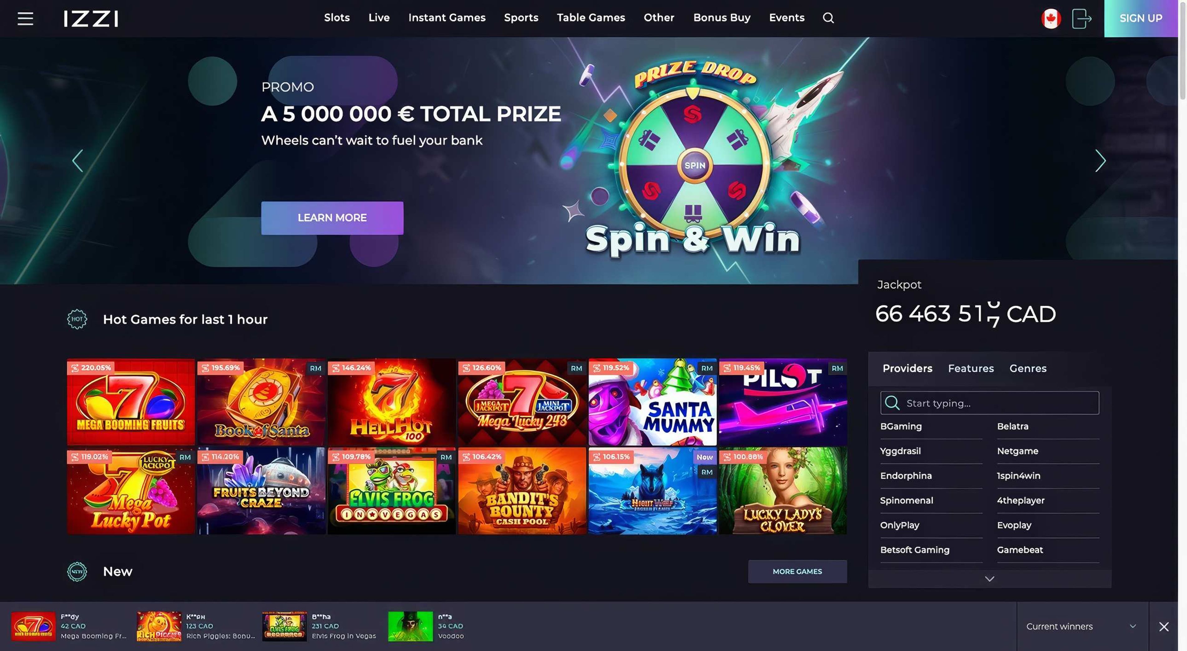 Izzi desktop screenshot 1