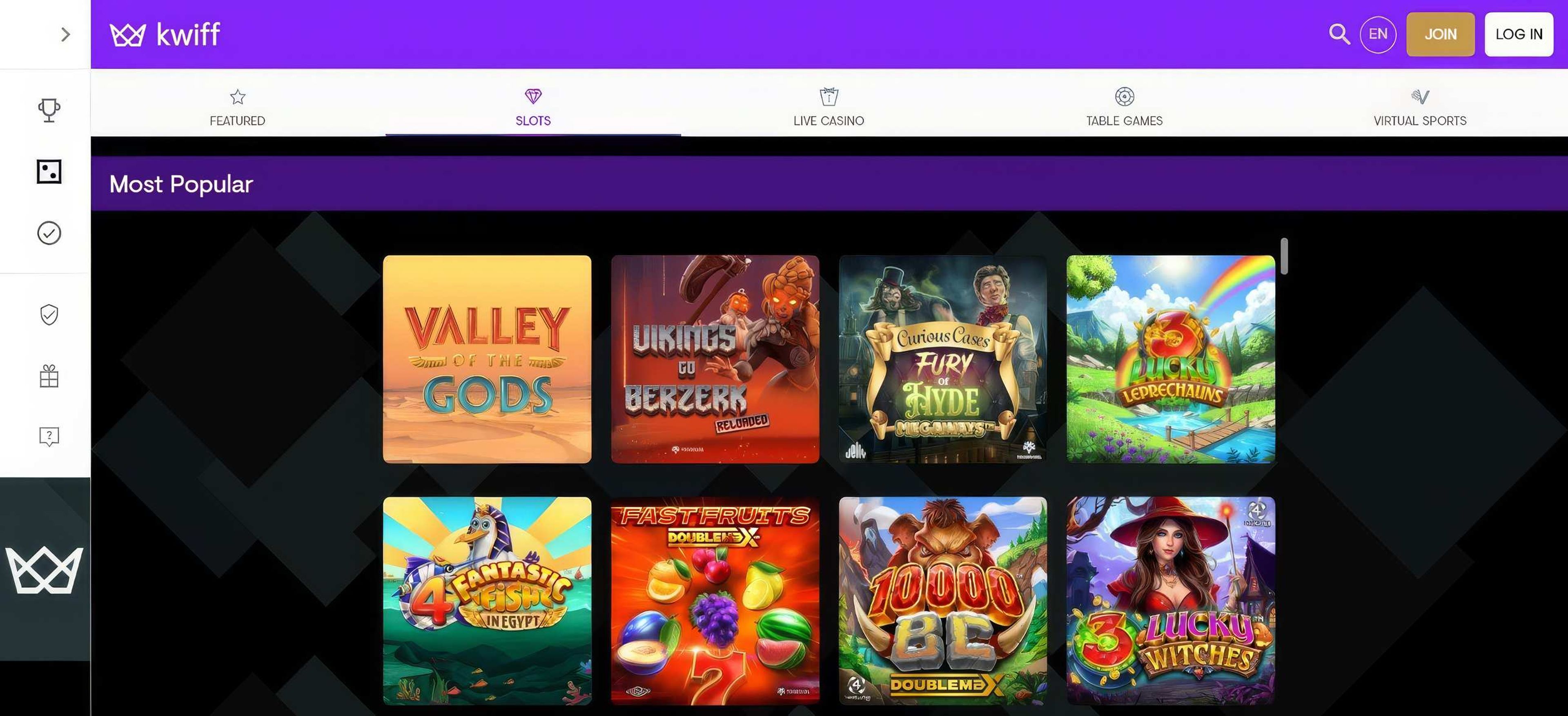 Kwiff desktop screenshot 2