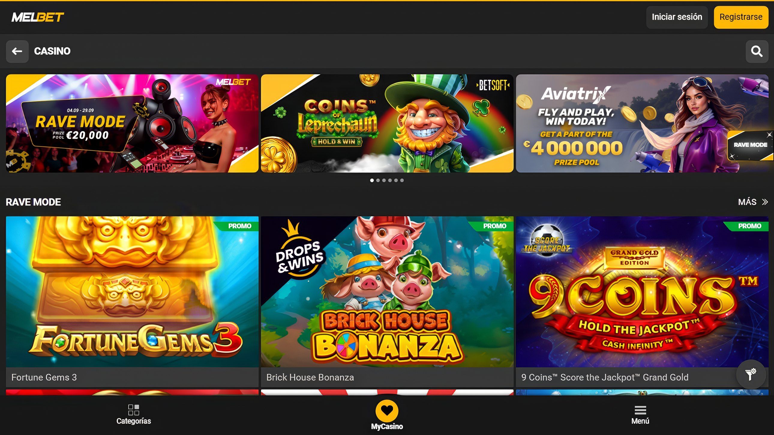 Melbet desktop screenshot 1