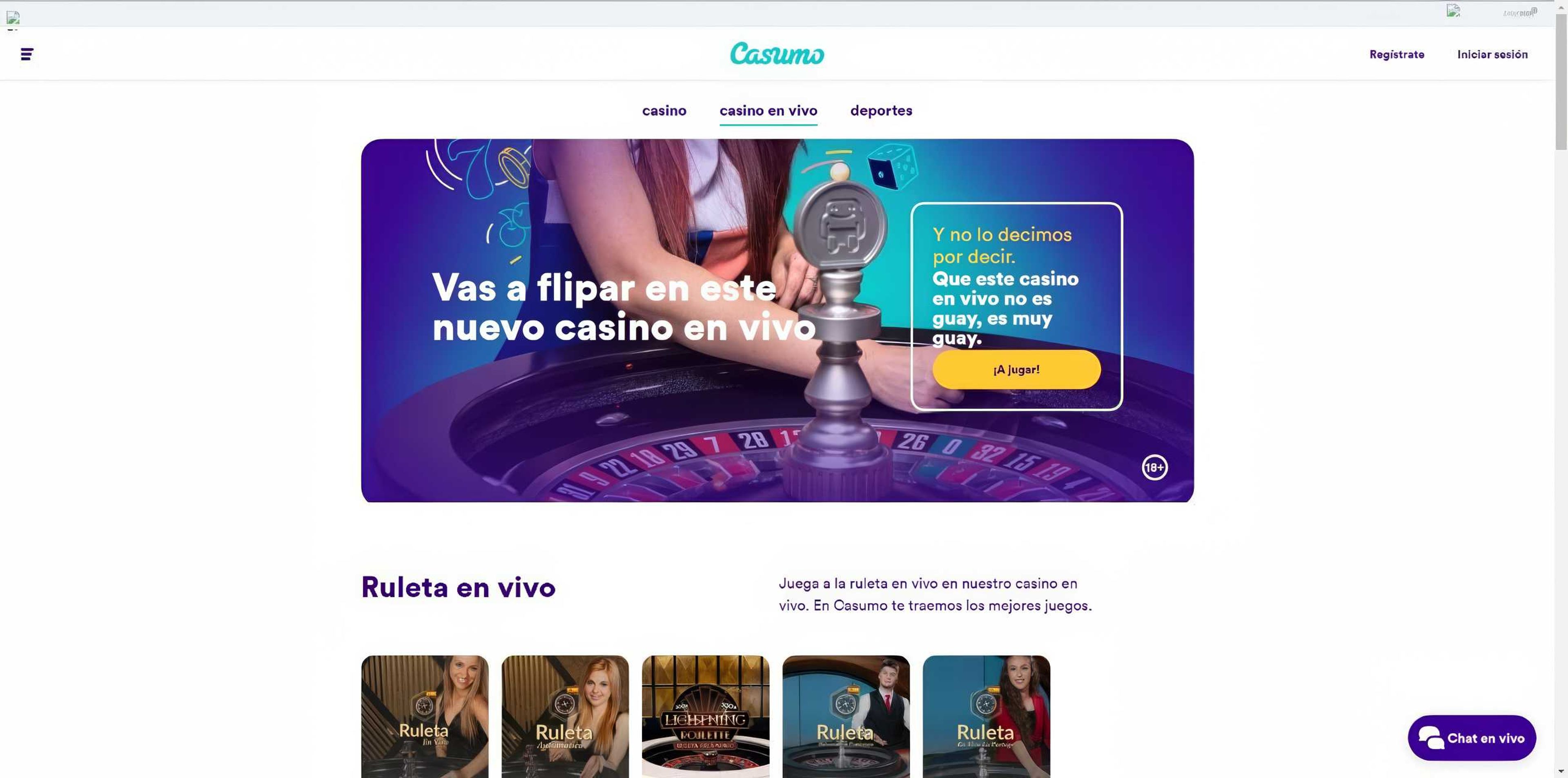 Casumo desktop screenshot 2