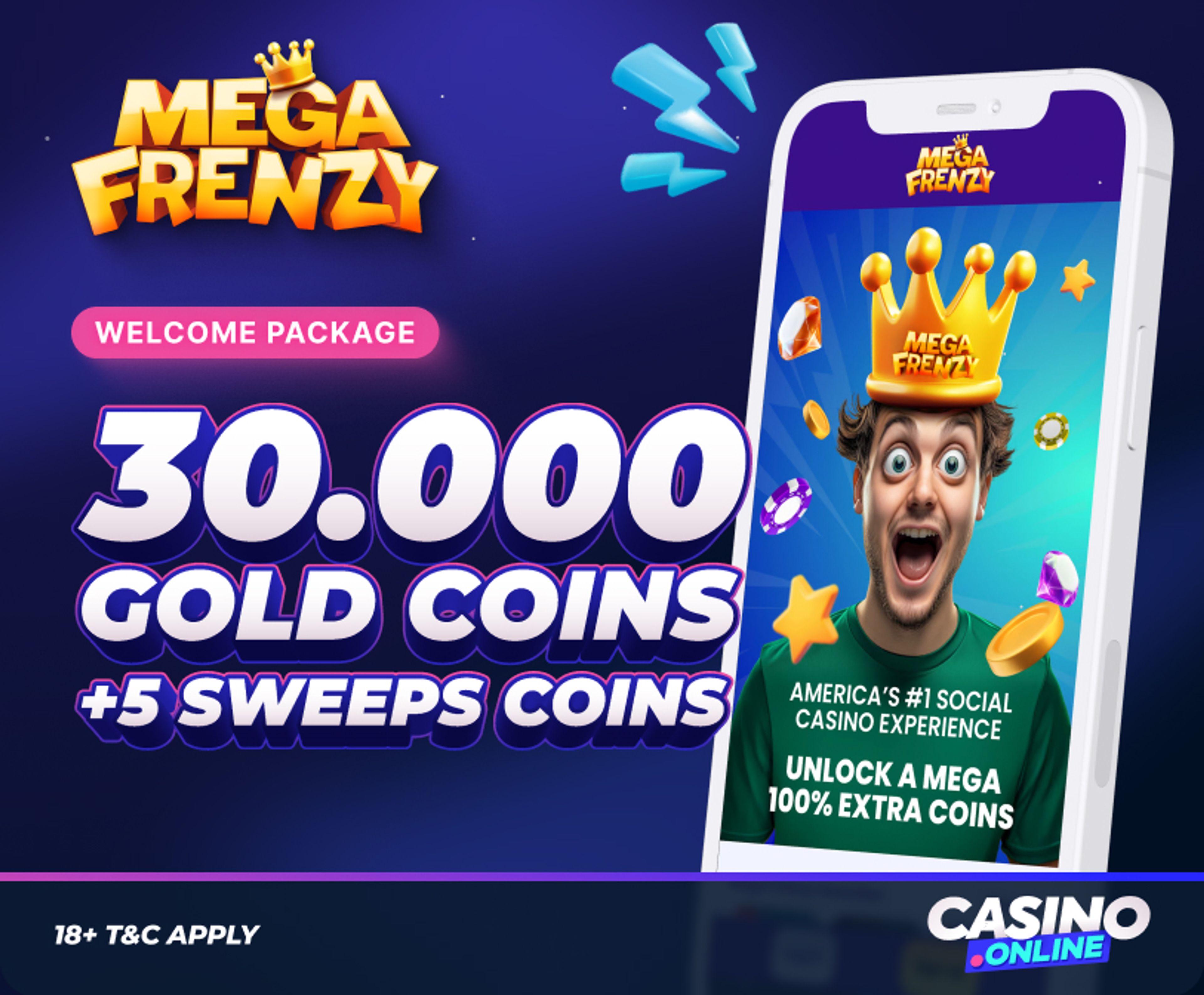Mega Frenzy Casino Welcome Offer