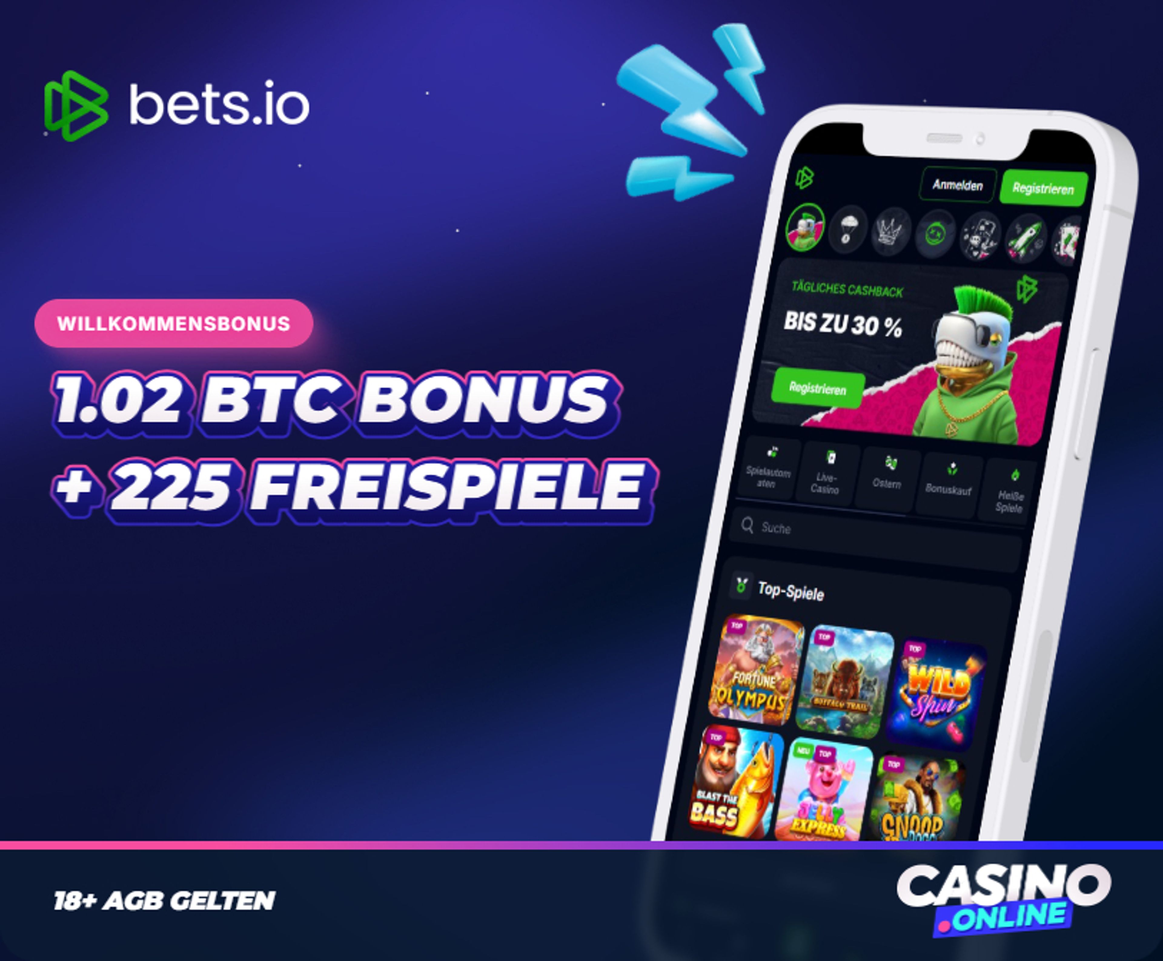 Bets.io Casino Willkommensbonus