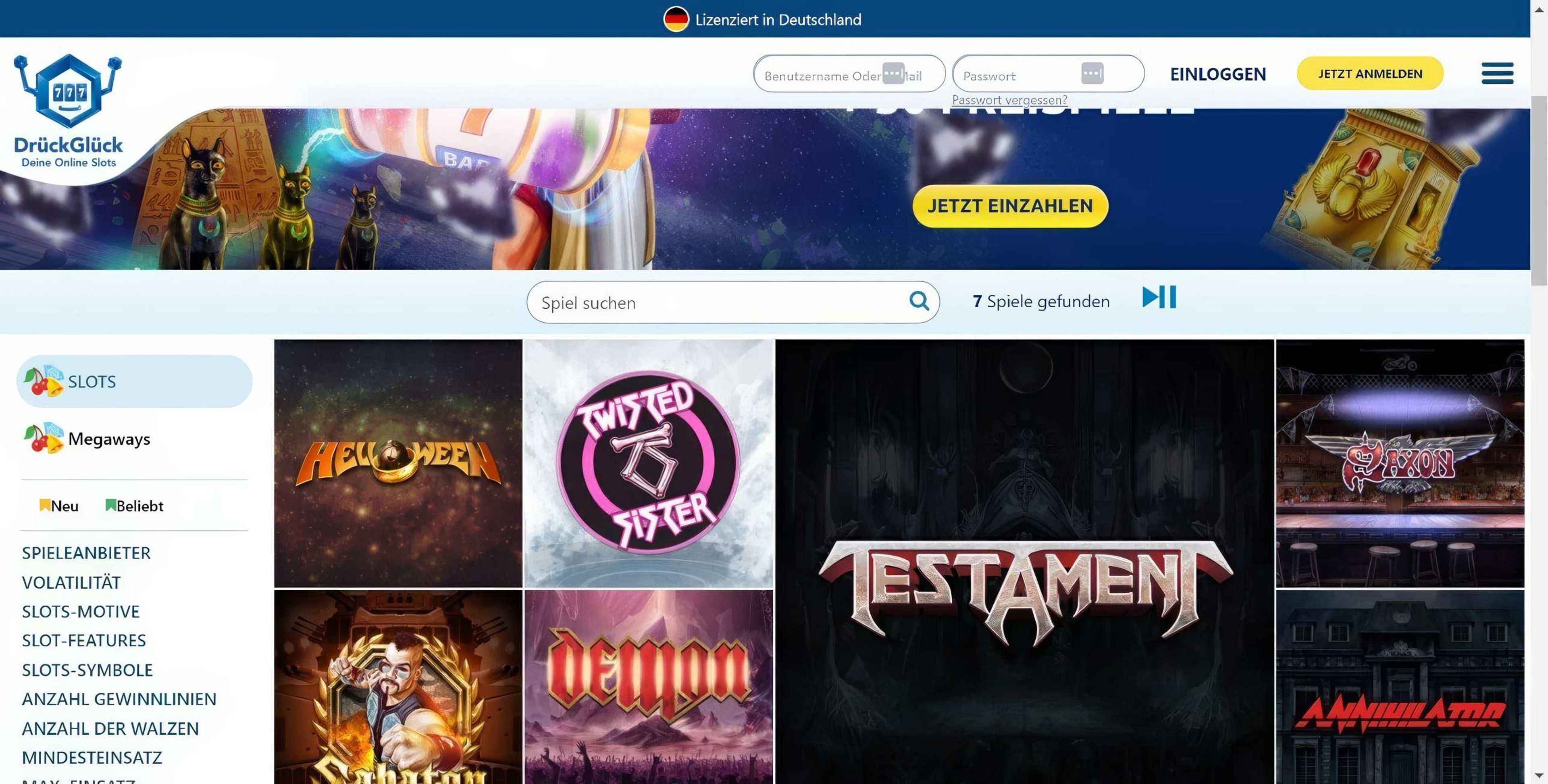 DrueckGlueck desktop screenshot 2