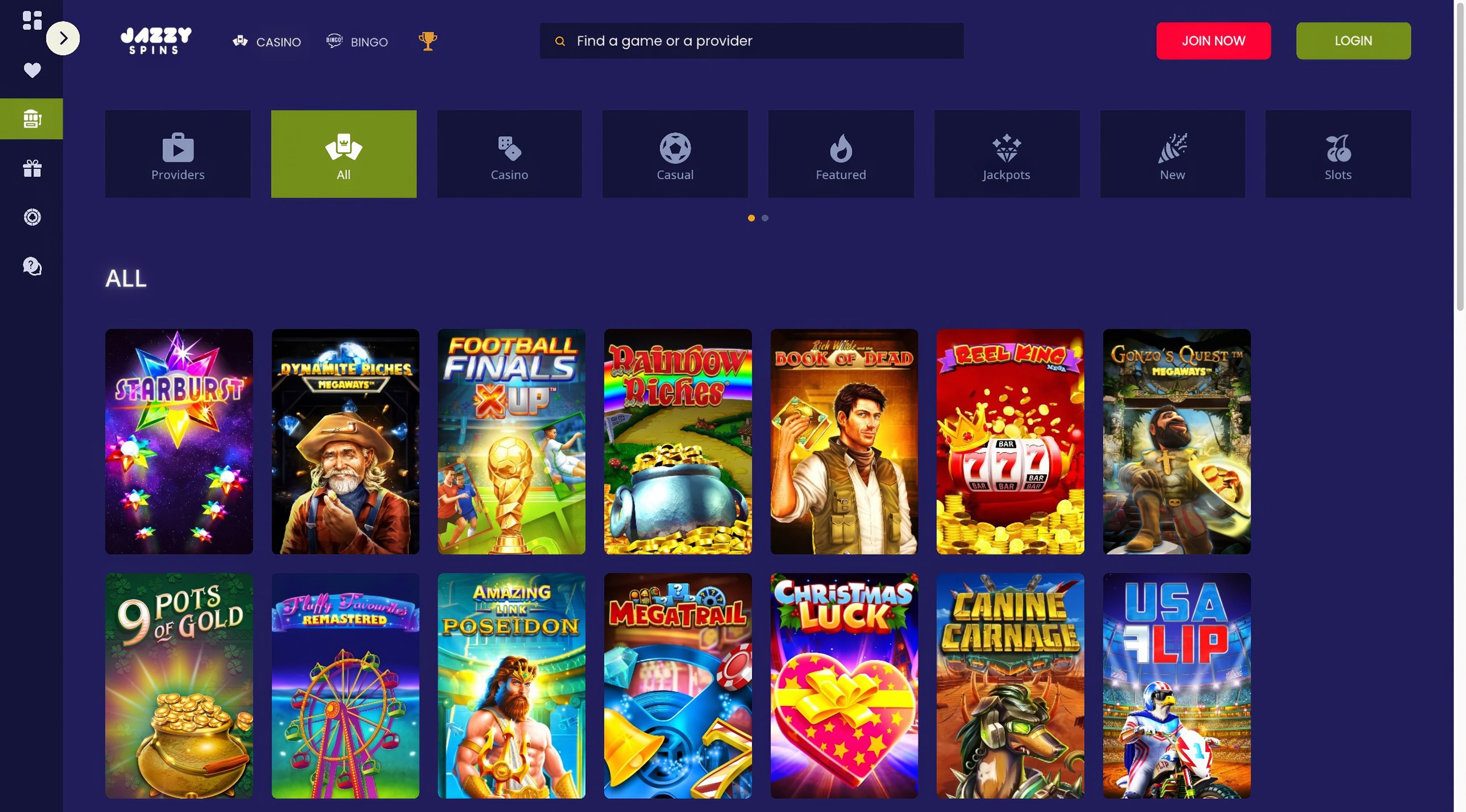 JazzySpins desktop screenshot 2