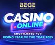 Casino.Online Nominated for Rising Star of the Year at BEGE 2025