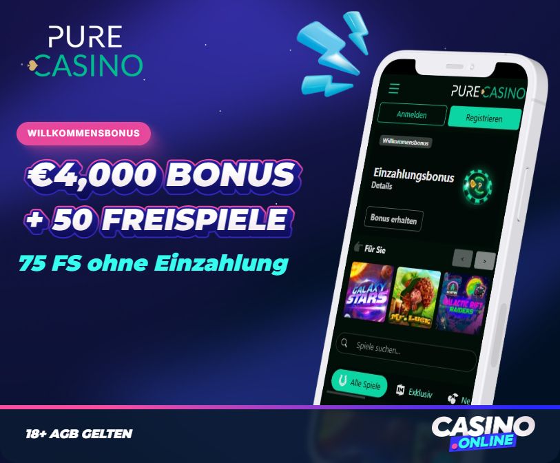 Pure Casino Willkommensbonus