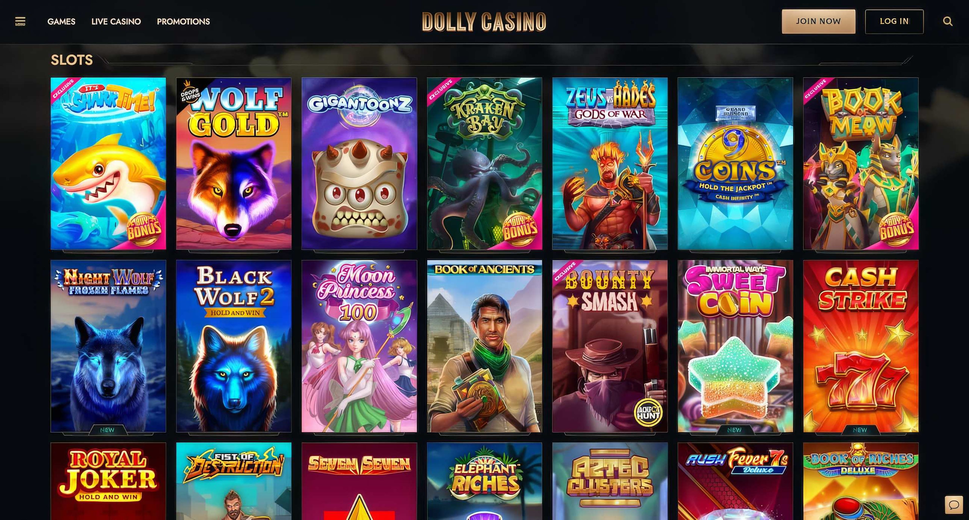 Dolly Casino desktop screenshot 2