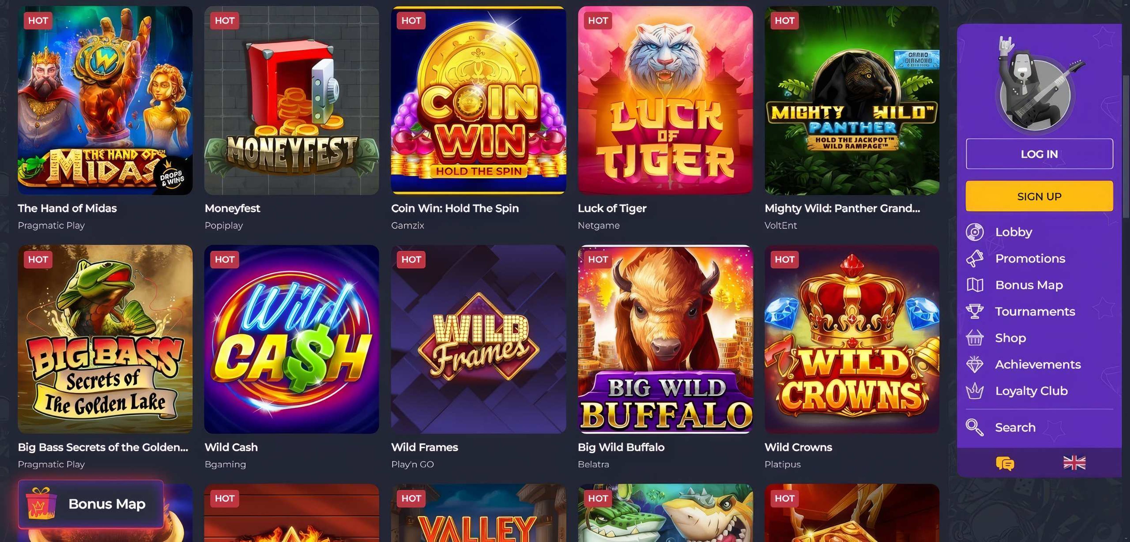 Rolling Slots desktop screenshot 1