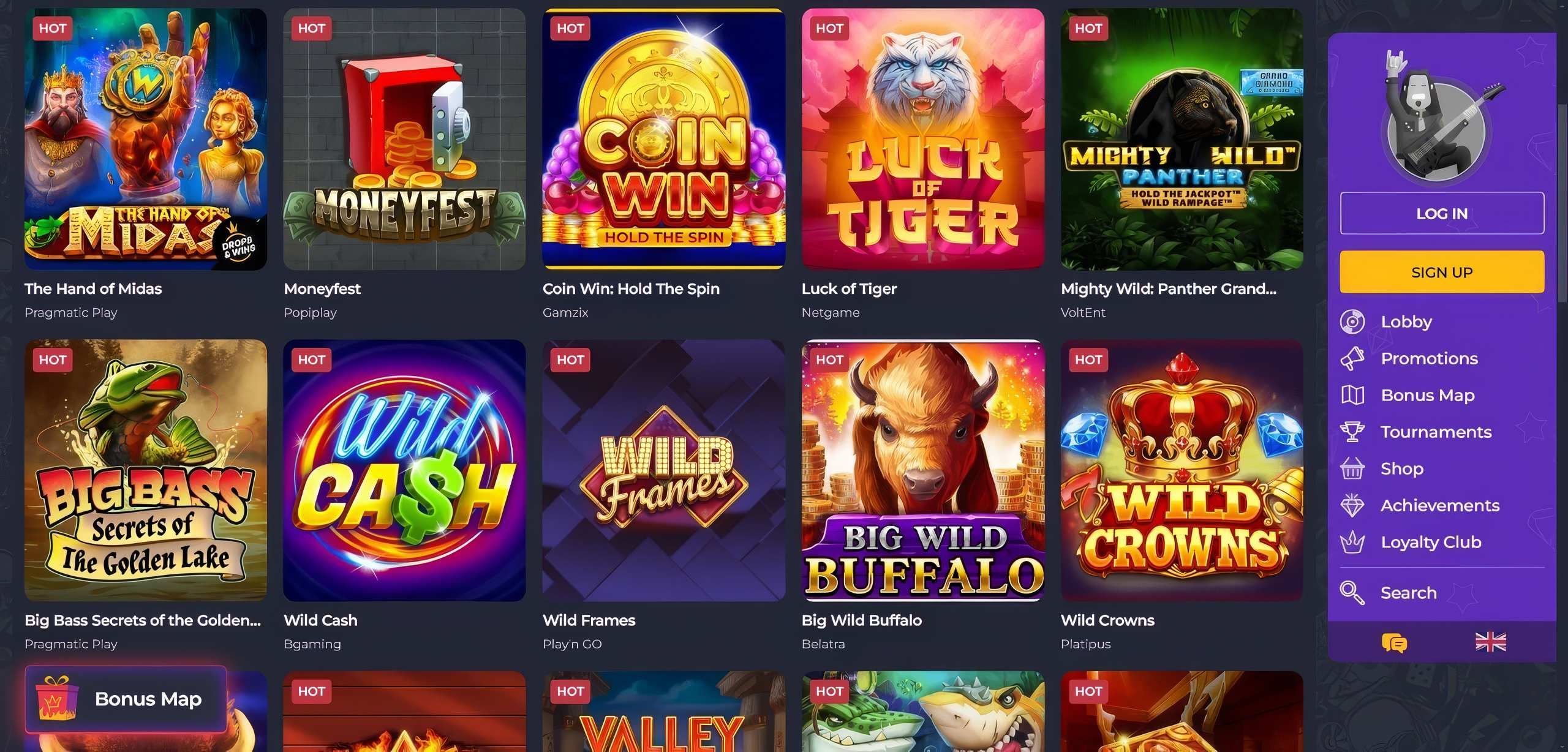 Rolling Slots desktop screenshot 1