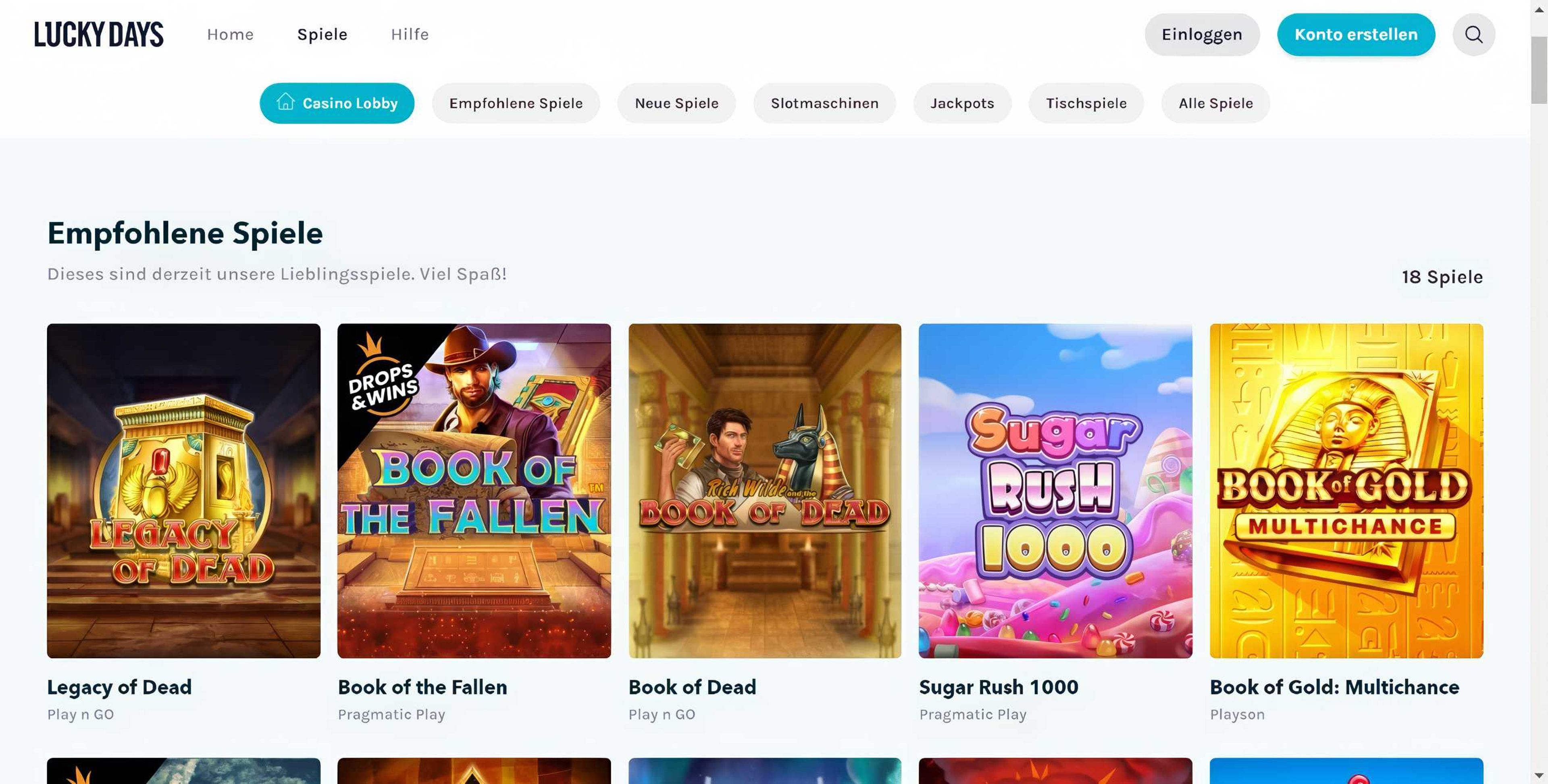 LuckyDays desktop screenshot 2