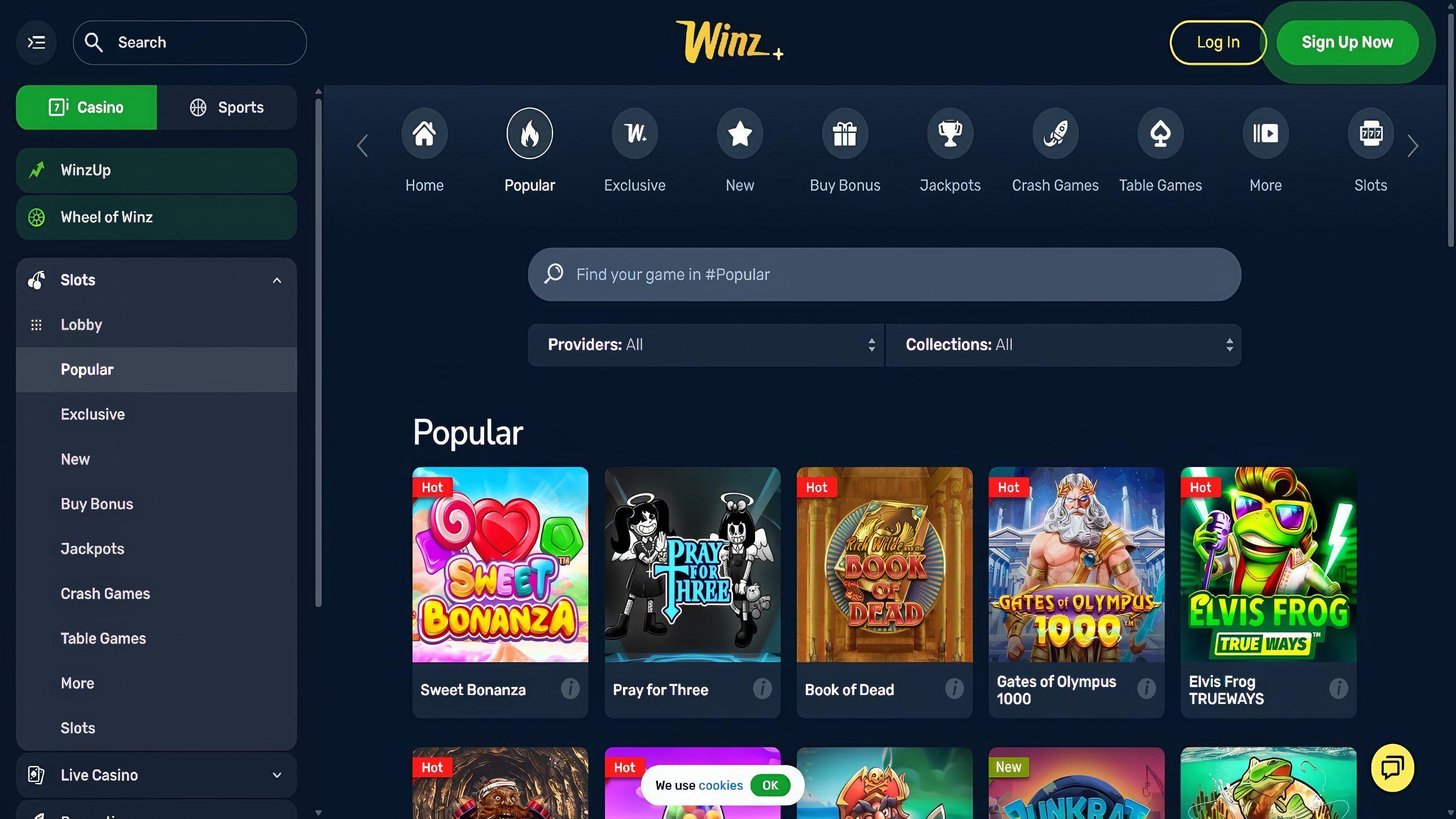 Winz.io desktop screenshot 2