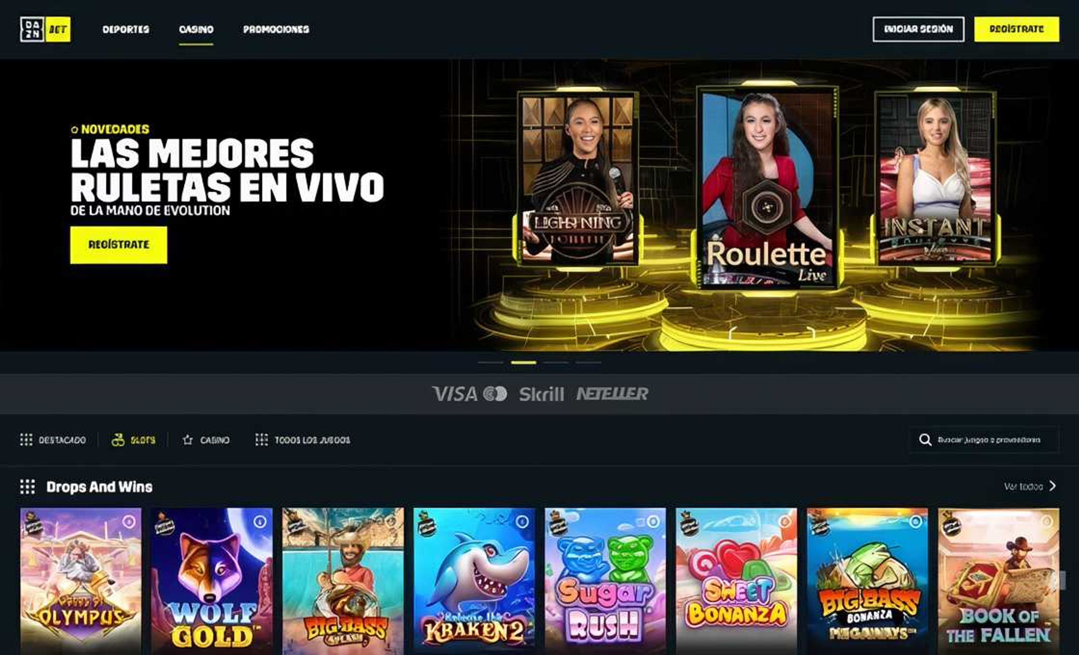 Dazn Bet desktop screenshot 2