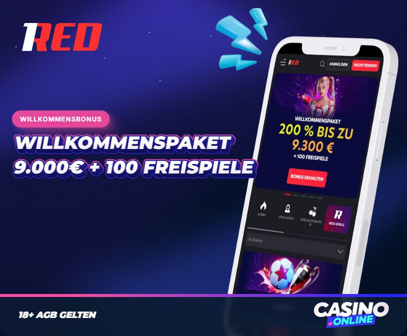 1Red Casino Willkommensbonus