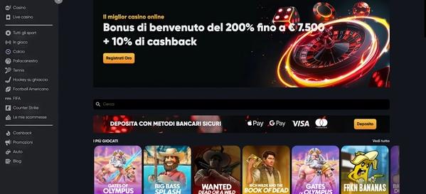 Instant Casino Home Page