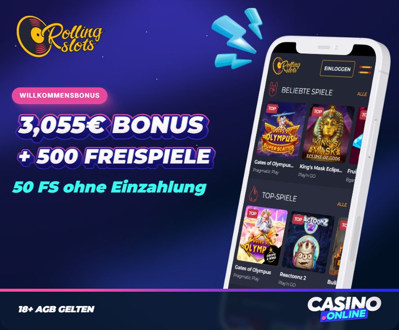 Rolling Slots Willkommensangebot