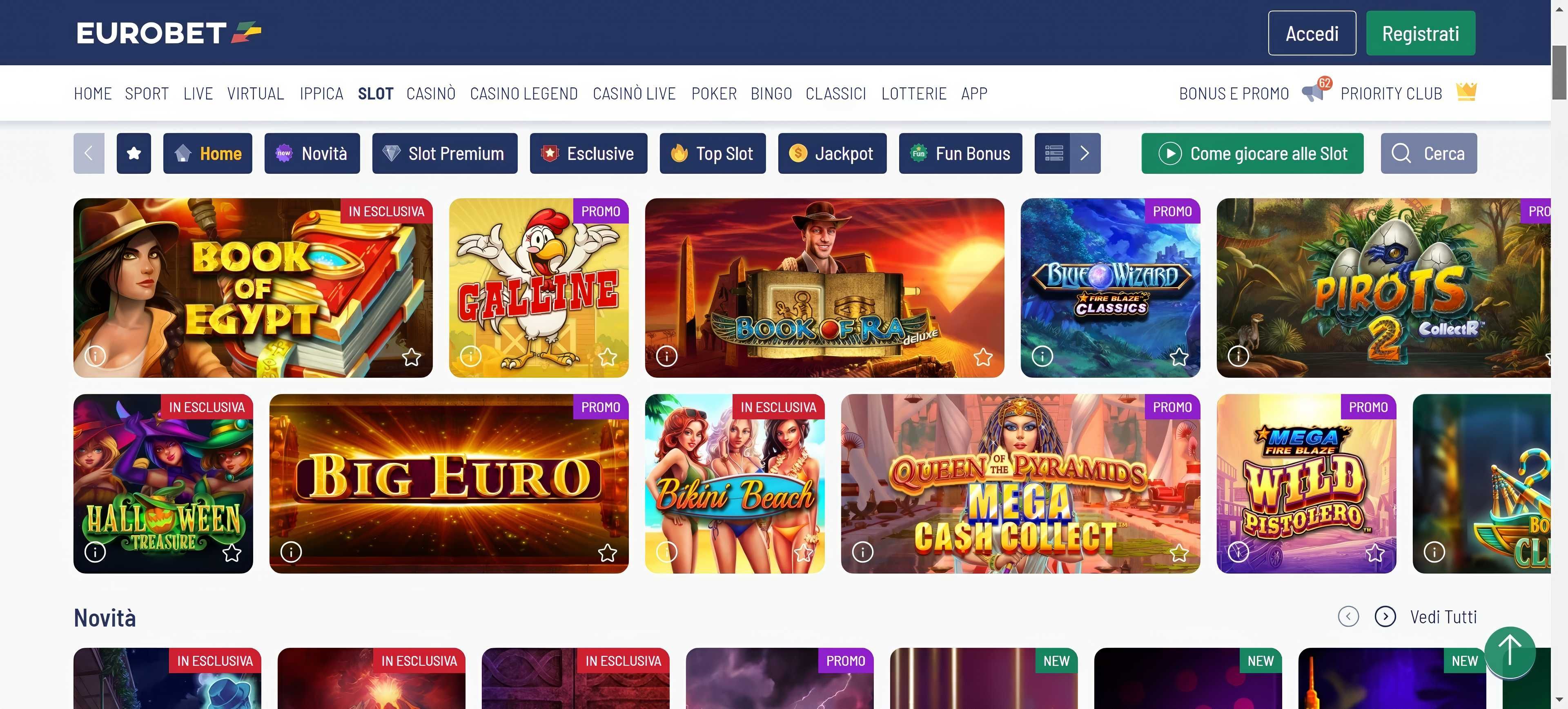 Eurobet desktop screenshot 2