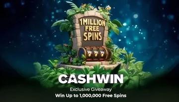 Win Up to 1,000,000 Free Spins at CashWin Casino