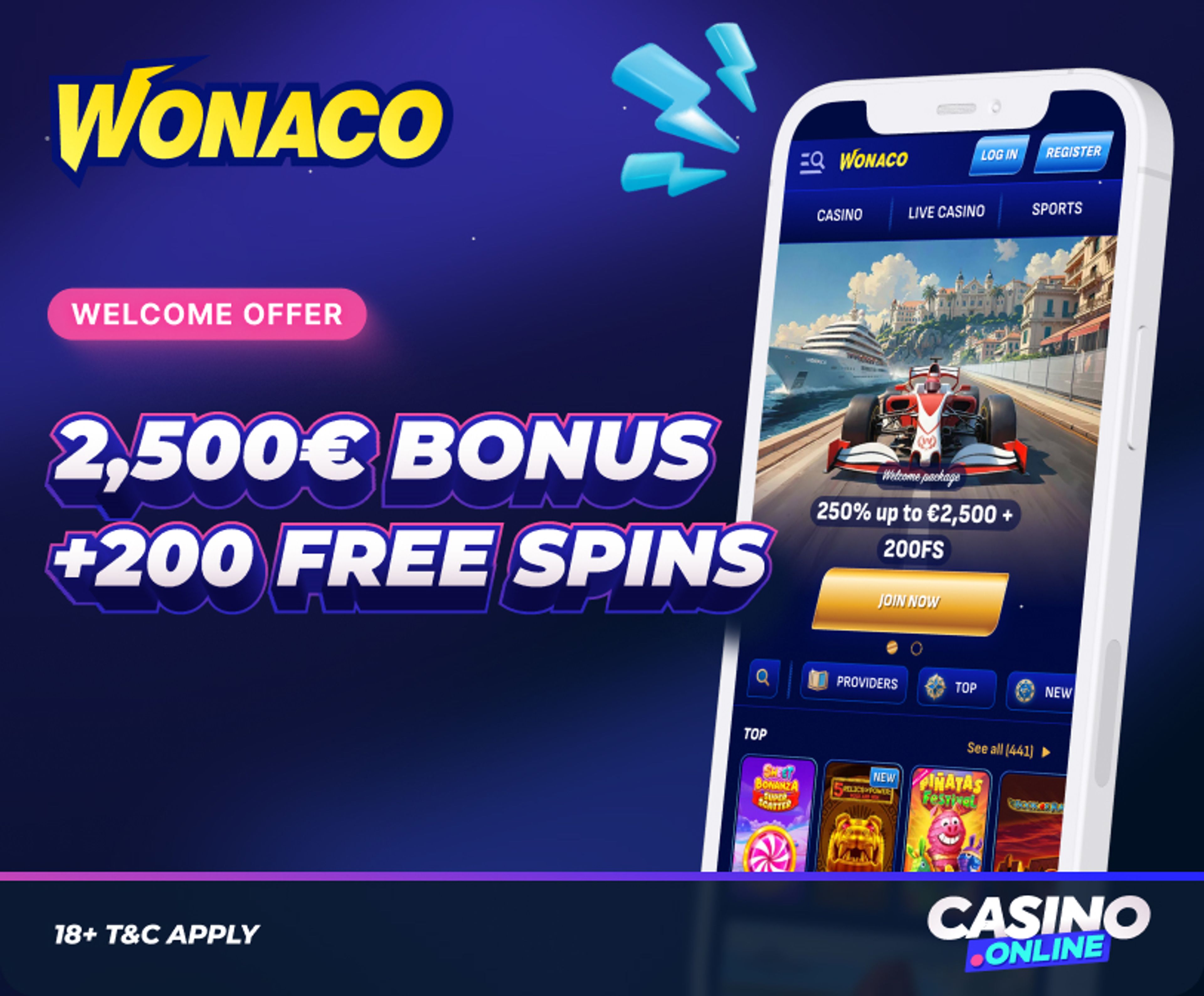 wonaco casino welcome offer