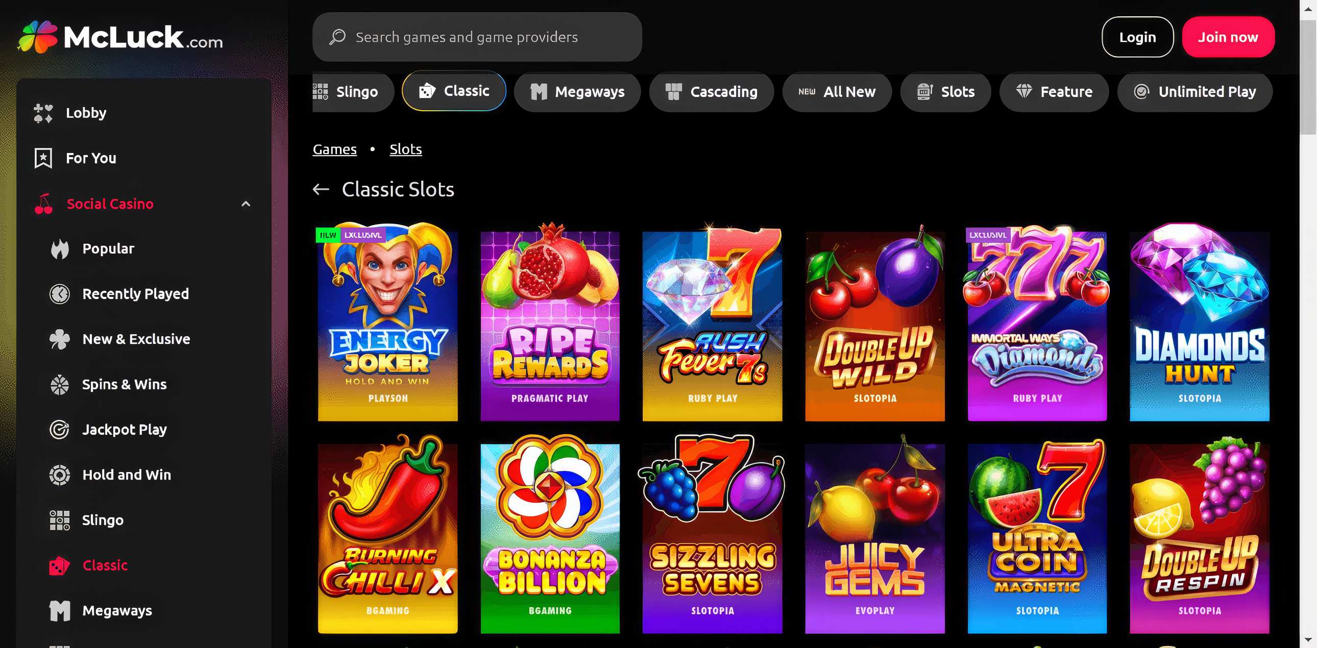 McLuck Casino Slots