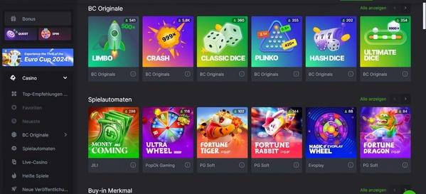 bc.game slots übersicht