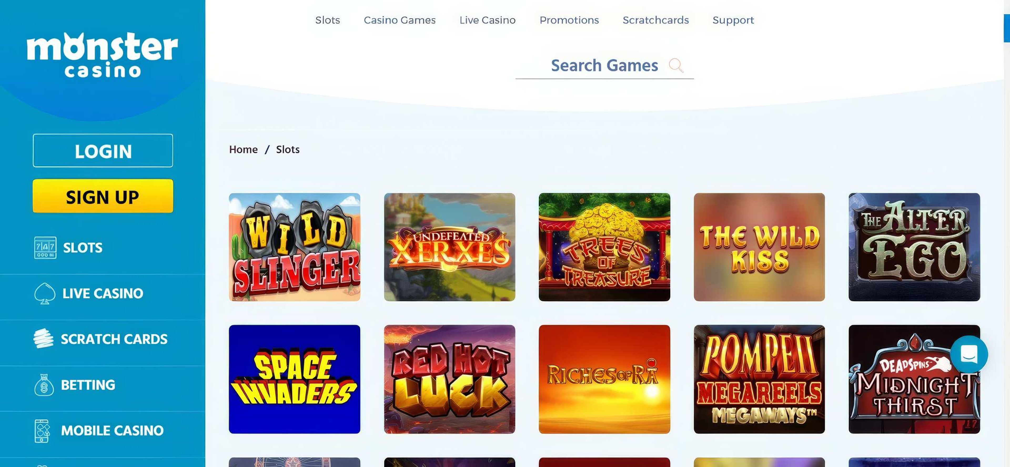 Monster Casino desktop screenshot 2