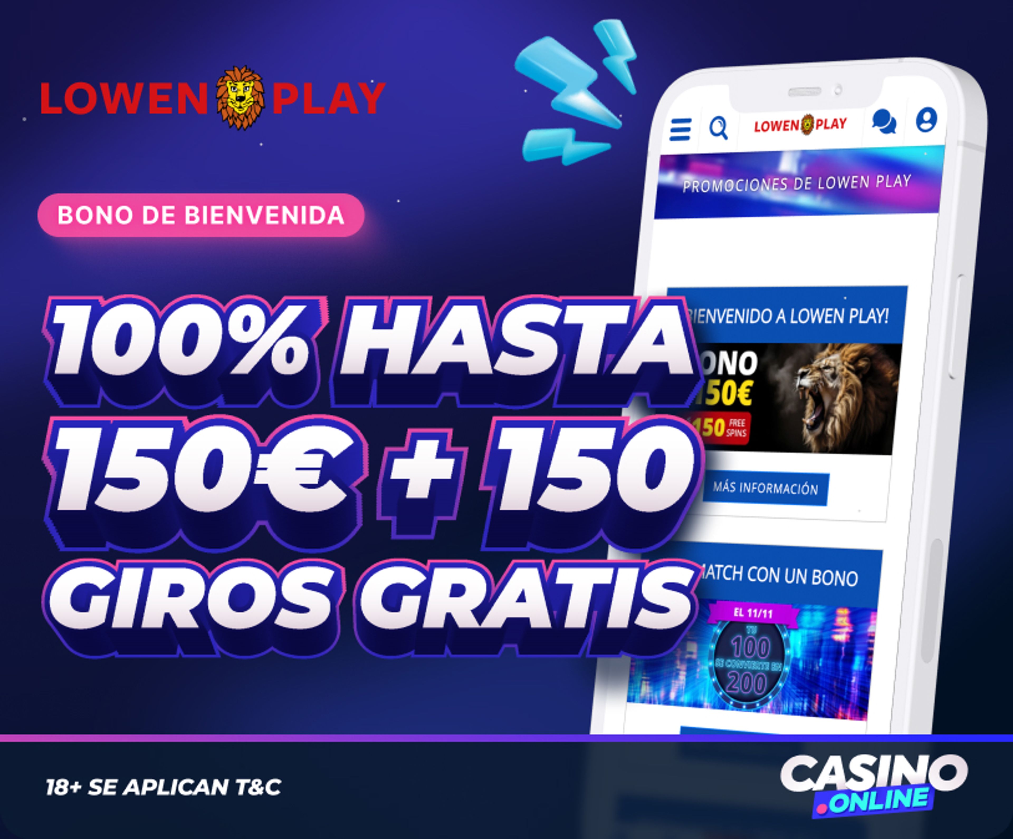 Bono de bienvenida de Lowen Play España. 
