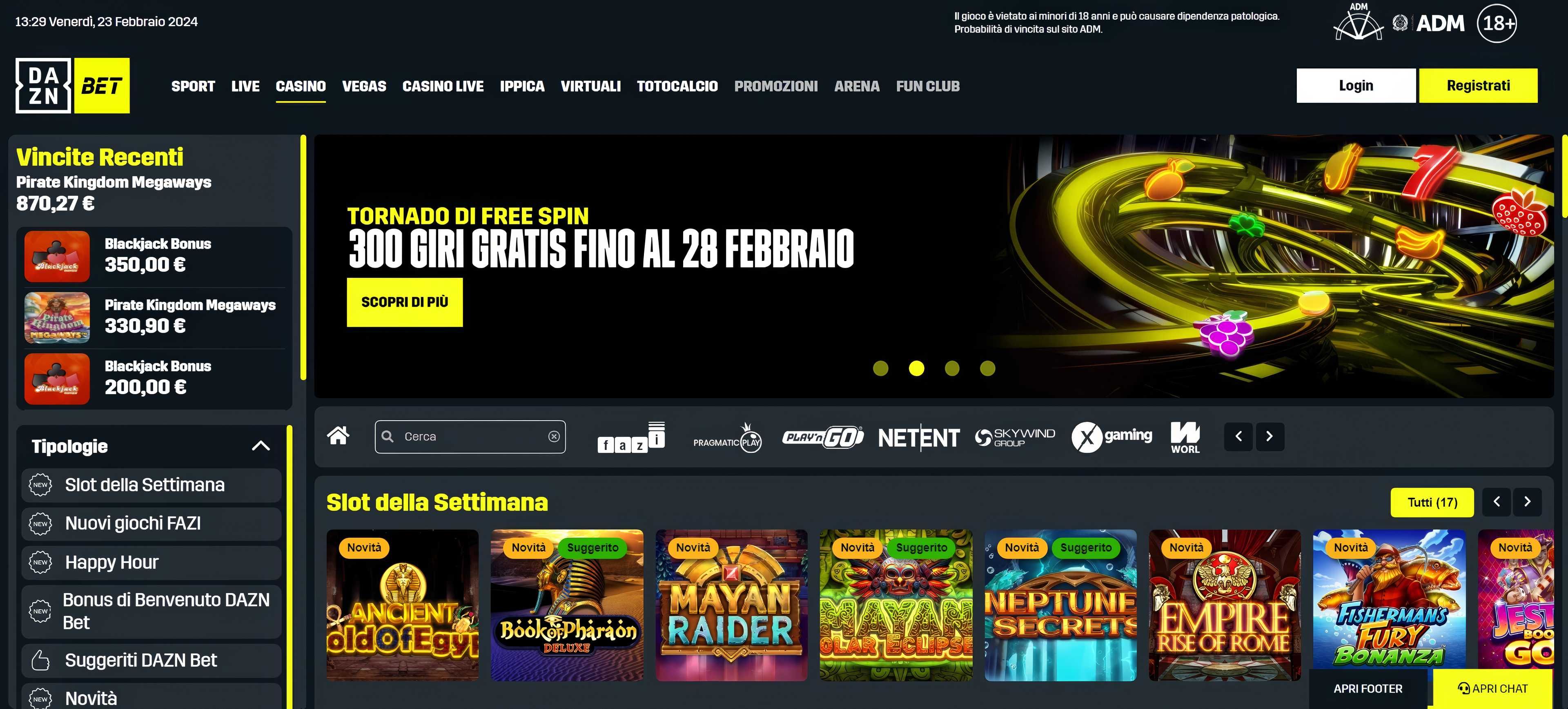 Dazn Bet desktop screenshot 1