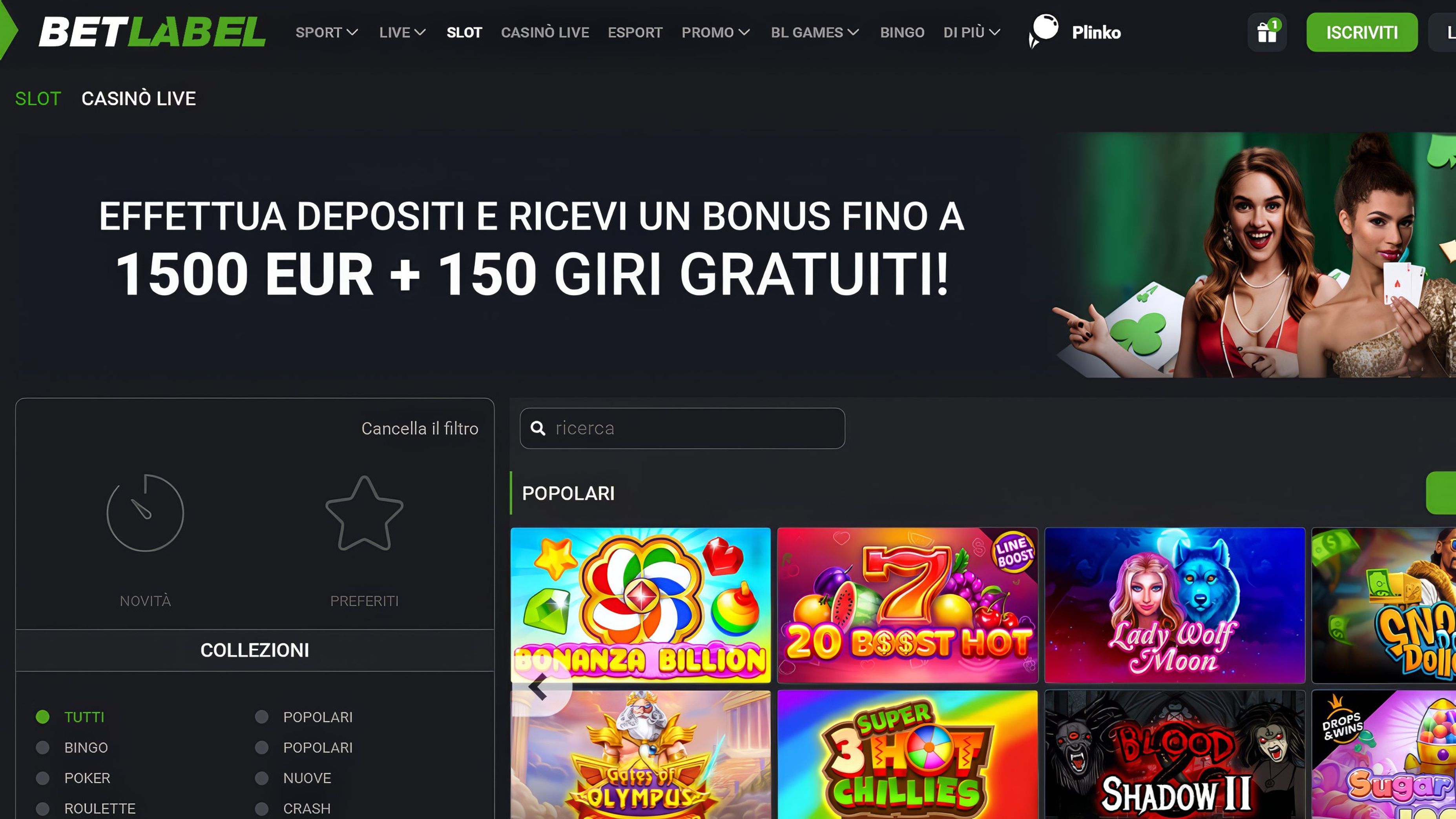 BetLabel desktop screenshot 1