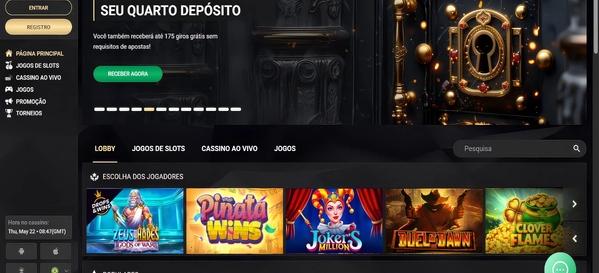 1xslots homepage desktop