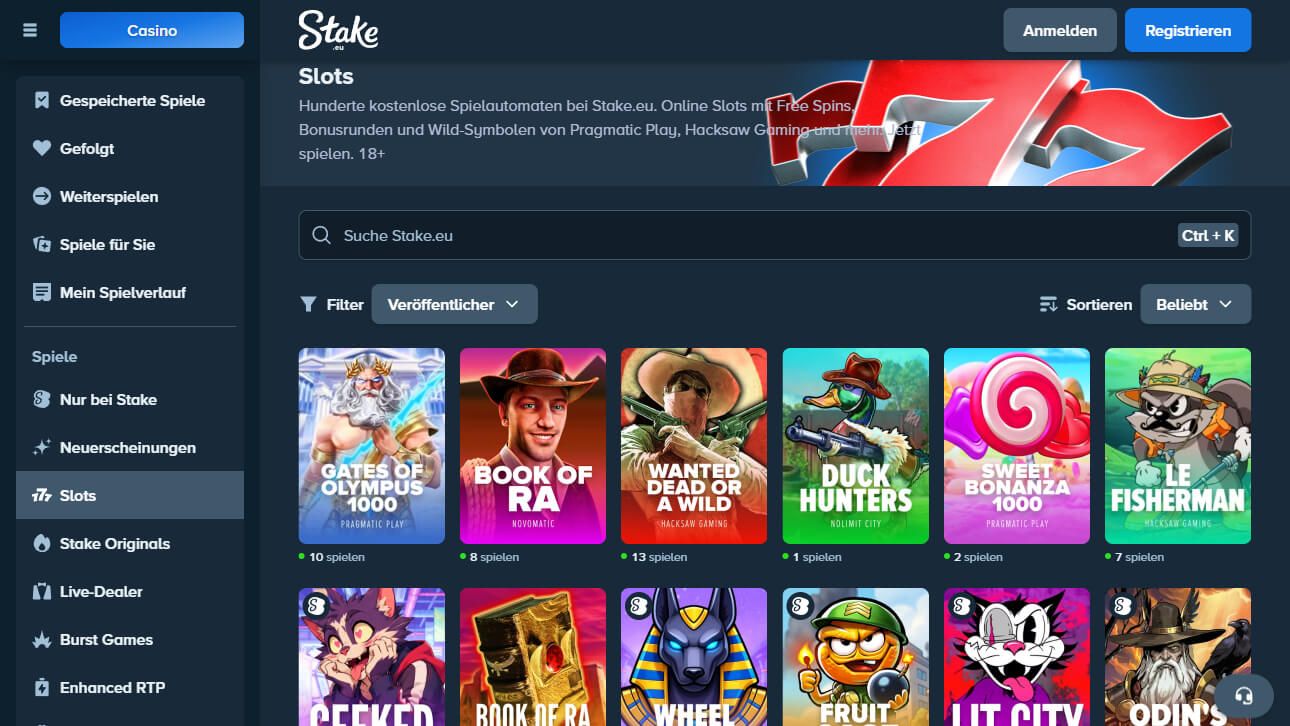 Stake.eu desktop screenshot 2