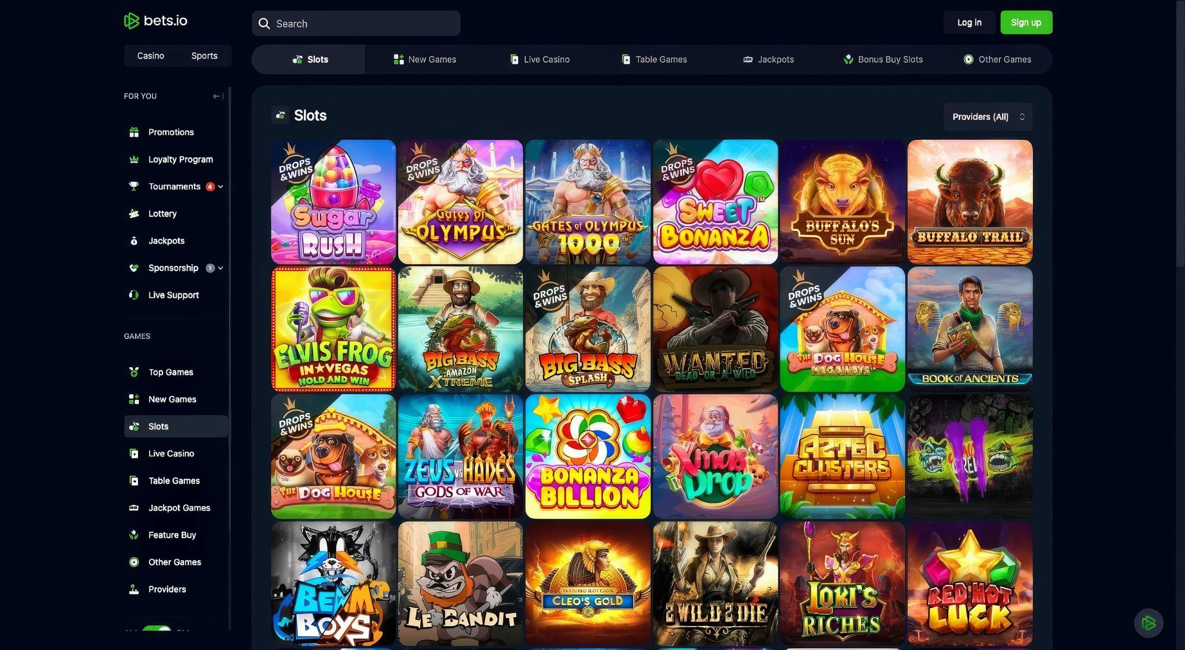 Bets.io desktop screenshot 2