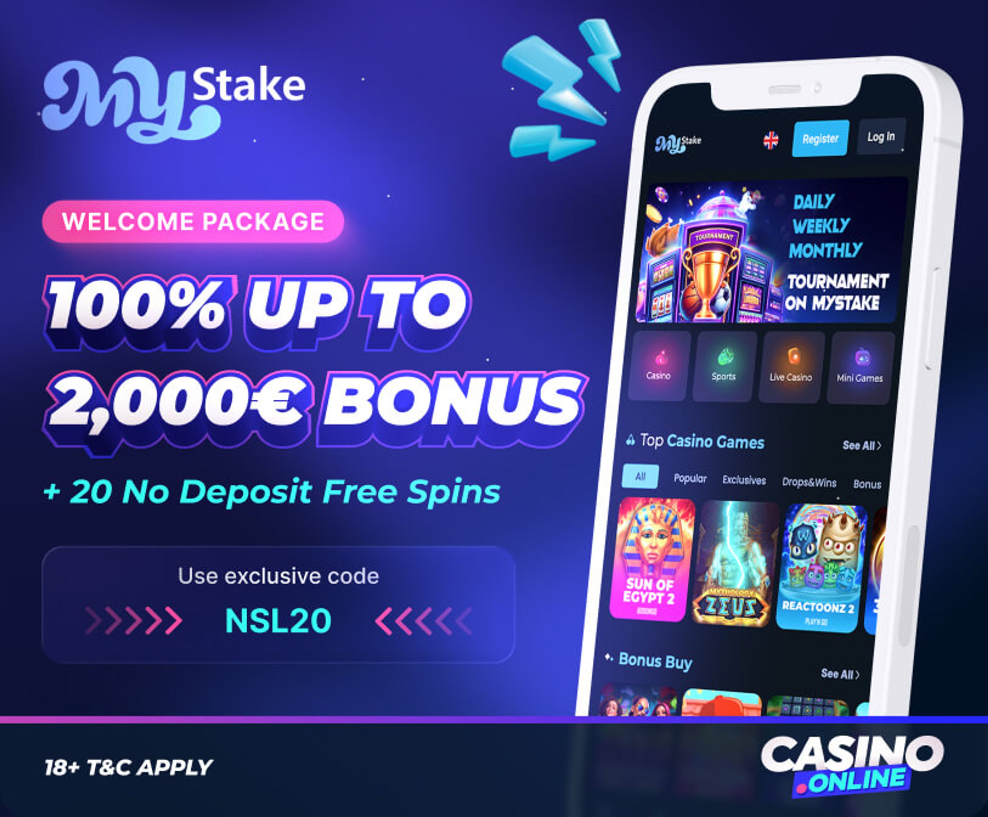 mystake casino welcome offer