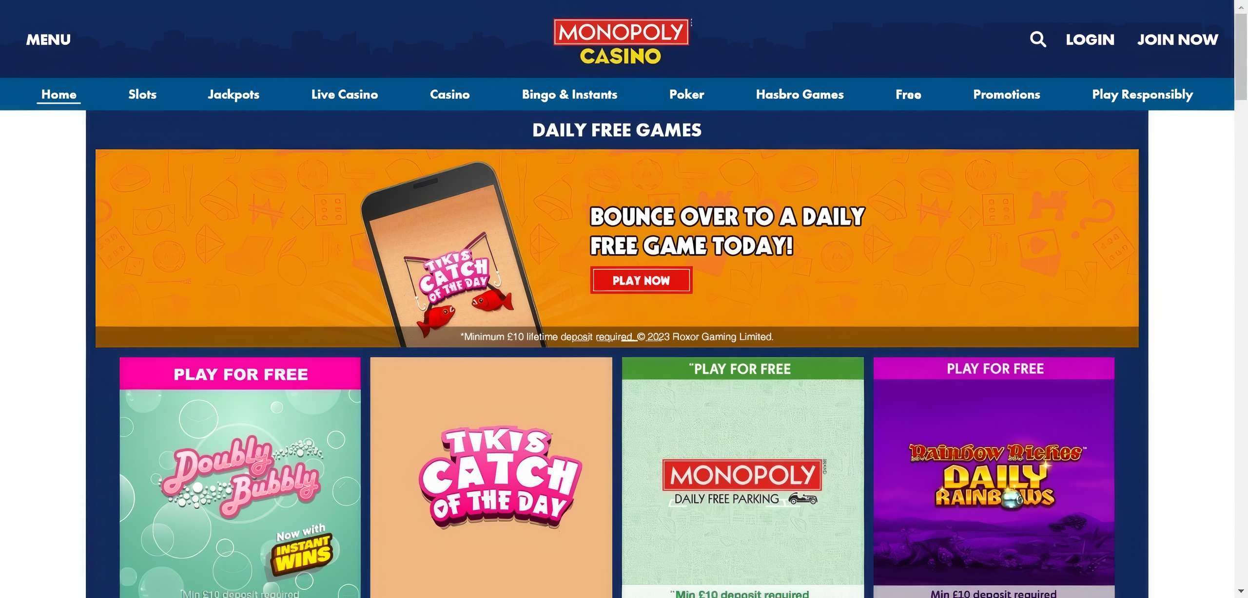 Monopoly Casino desktop screenshot 1